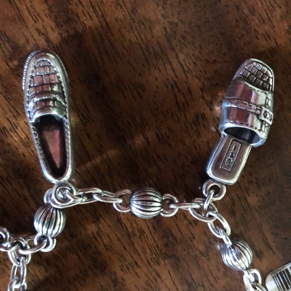 NWT Brighton retired “I Love Shoes” Charm Bracelet - Picture 4 of 12